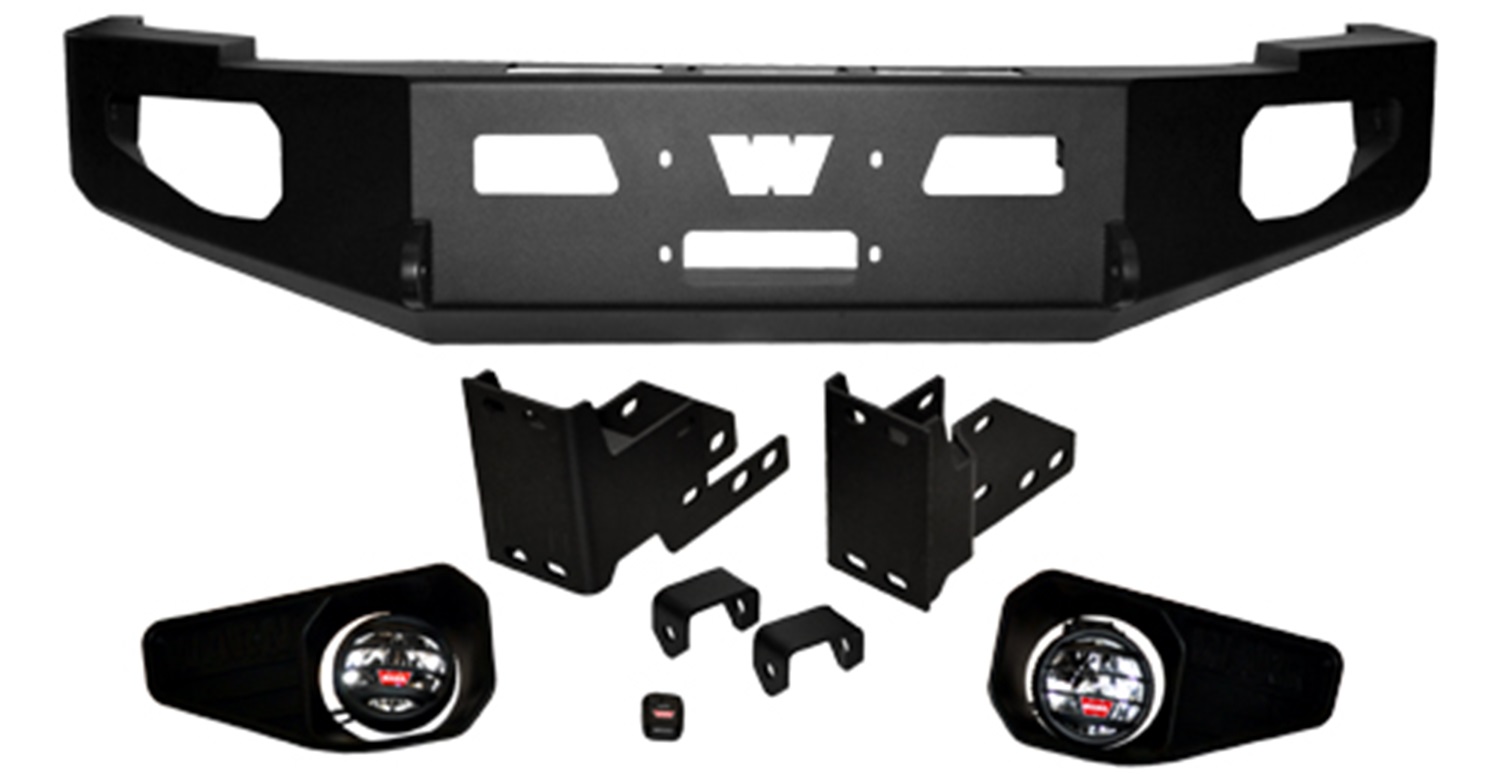 Warn 85882 - Heavy Duty Bumper; Black; w/o Brush Guard; For Use w/All Large Frame Winches Including 16.5ti; Warn 85882 - Heavy Duty Bumper; Black; w/o Brush Guard; For Use w/All Large Frame Winches Including 16.5ti;