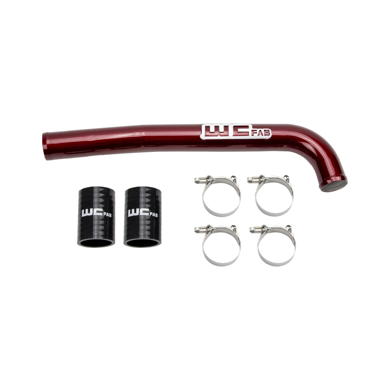 Wehrli WCF100223-RED - 19-23 Cummins 6.7L Upper Coolant Pipe - WCFab Red