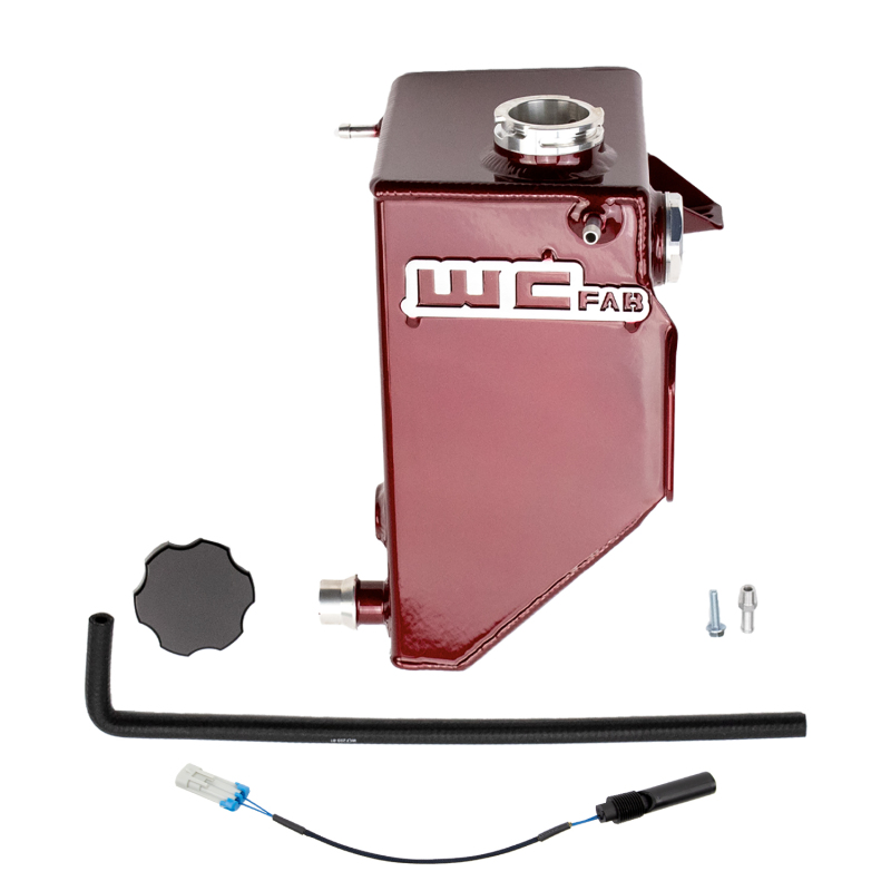 Wehrli WCF100268-RED - 20-24 Chevrolet-GMC 6.6L L5P Duramax OEM Placement Coolant Tank Kit - WCFab Red Wehrli WCF100268-RED - 20-24 Chevrolet-GMC 6.6L L5P Duramax OEM Placement Coolant Tank Kit - WCFab Red