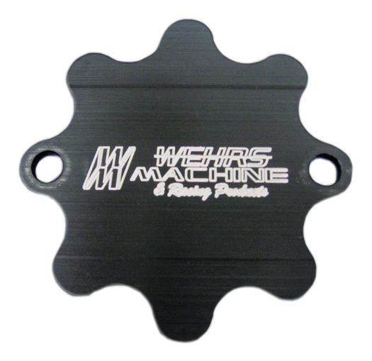 Wehrs Machine WM21 - Wheel Hub Dust Cap - Aluminum - Black Anodized - Wide 5 Hubs - Each