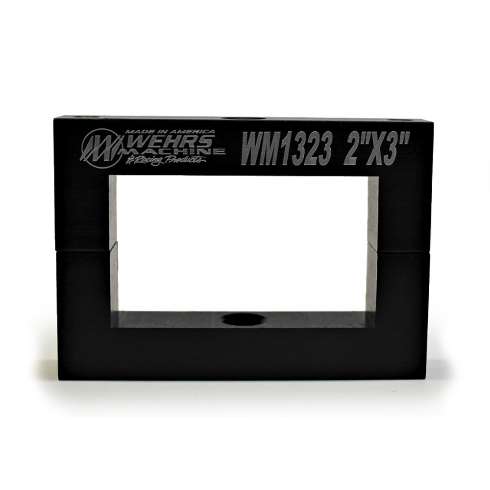 Wehrs Machine WM1323 - Ballast Bracket - Clamp-On - Aluminum - Black Anodized - 2 x 3 in Square Tube - Each Wehrs Machine WM1323 - Ballast Bracket - Clamp-On - Aluminum - Black Anodized - 2 x 3 in Square Tube - Each