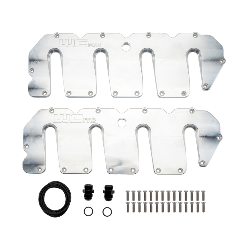 Wehrli WCF100415-RAW - 04.5-10 Duramax LLY/LBZ/LMM Billet Upper Valve Cover Set - Raw Aluminum Wehrli WCF100415-RAW - 04.5-10 Duramax LLY/LBZ/LMM Billet Upper Valve Cover Set - Raw Aluminum