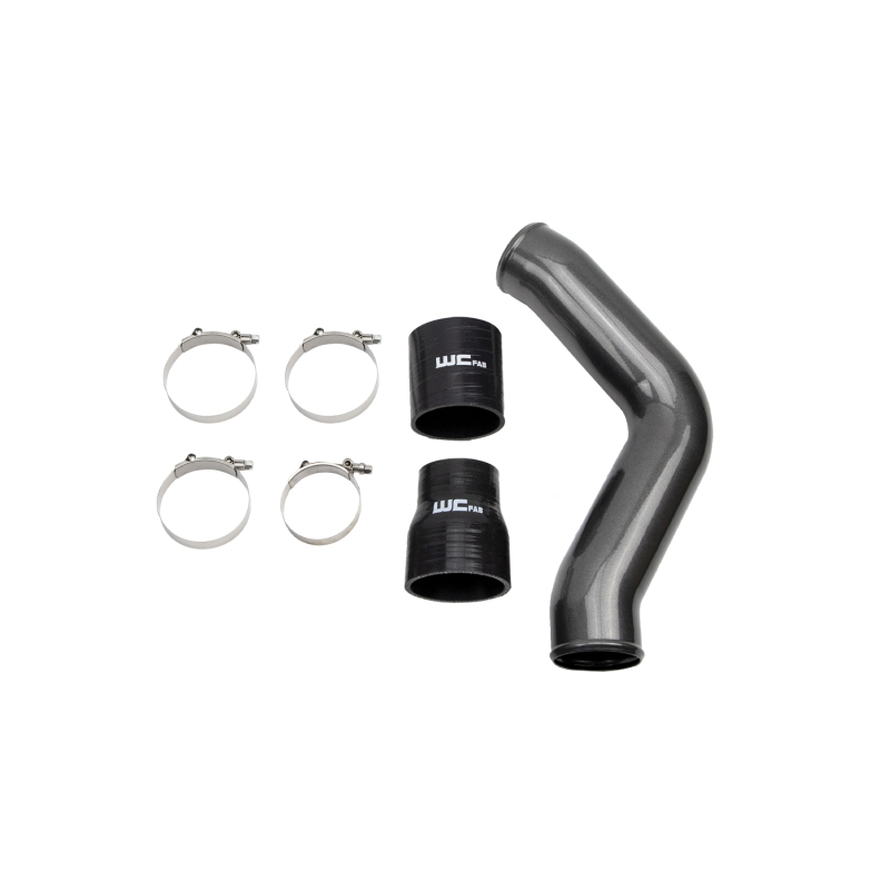 Wehrli WCF100434-GW - 13-18 Cummins 6.7L Driver Side 3.5 in. Intercooler Pipe - Gloss White