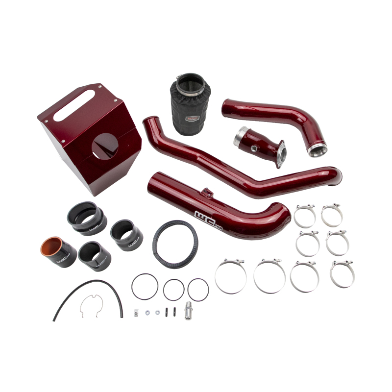 Wehrli WCF100441-RED - 17-19  Chevrolet 6.6L L5P Duramax High Flow Intake Bundle Kit  Stage 2 - Red