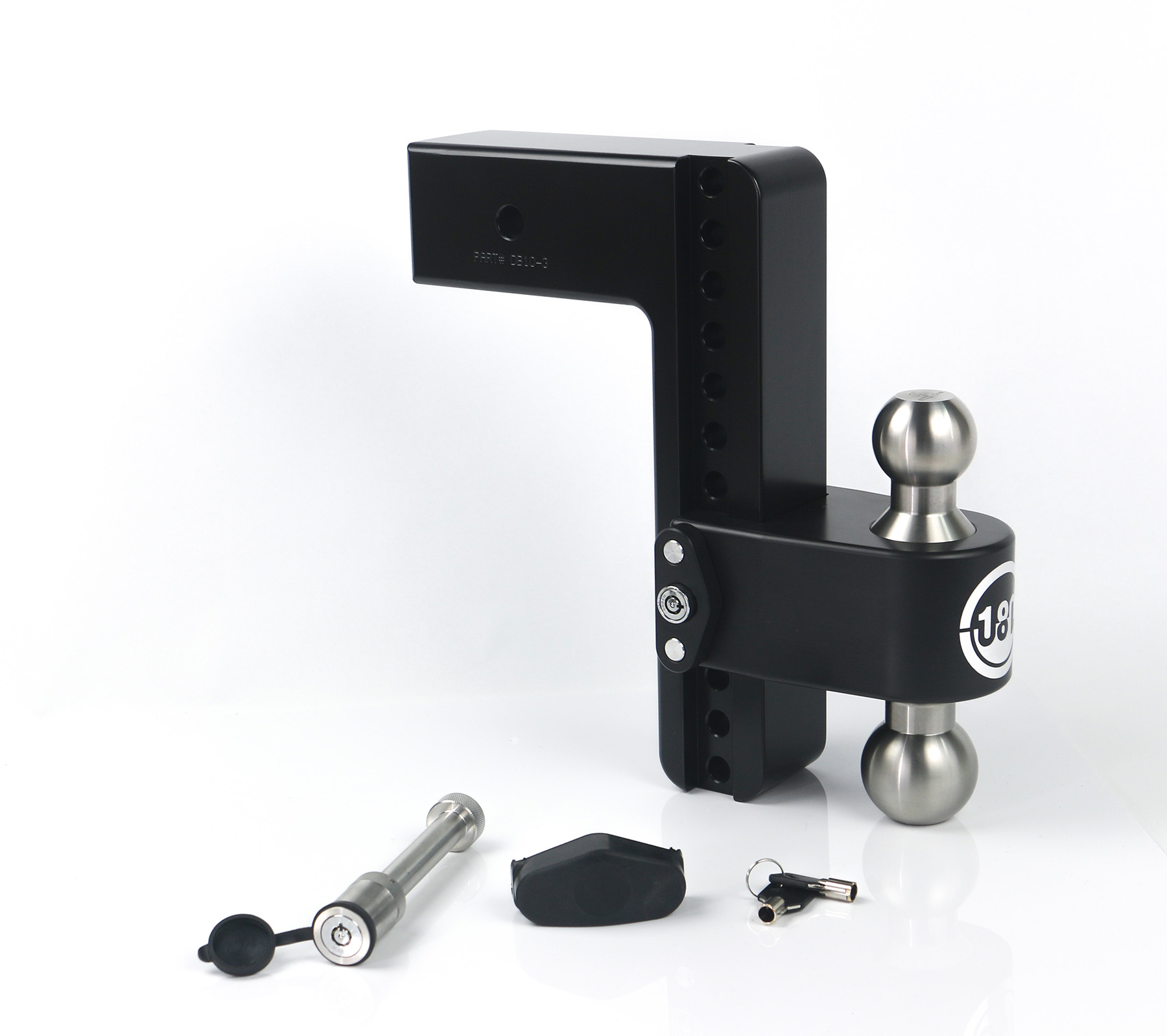 Weigh Safe LTB10-3-KA-CER-BLA - 180 Hitch 10in Drop Hitch & 3in Shank (10K/21K GTWR) w/WS05 - Black Cerakote Weigh Safe LTB10-3-KA-CER-BLA - 180 Hitch 10in Drop Hitch & 3in Shank (10K/21K GTWR) w/WS05 - Black Cerakote