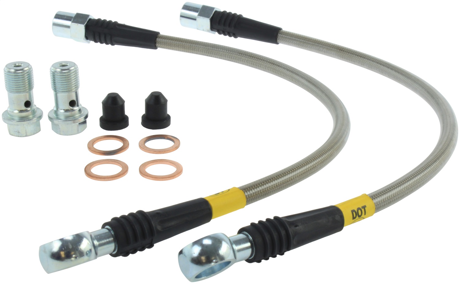 StopTech 950.33503 - 02-03 Audi S6 Rear Stainless Steel Brake Line Kit