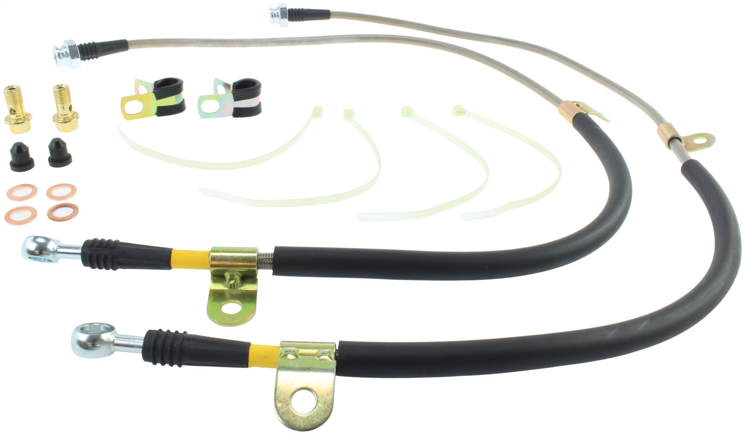 StopTech 950.42017 - 09+ Nissan GTR Stainless Steel Front Brake Lines StopTech 950.42017 - 09+ Nissan GTR Stainless Steel Front Brake Lines