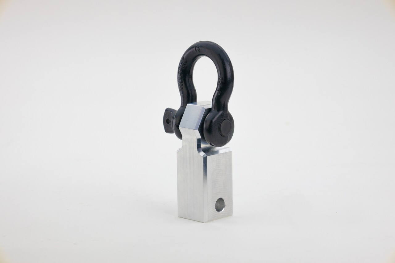 Weigh Safe WS-HS-B - Towing Recovery - Black Hard Shackle Hitch w/Aluminum Body