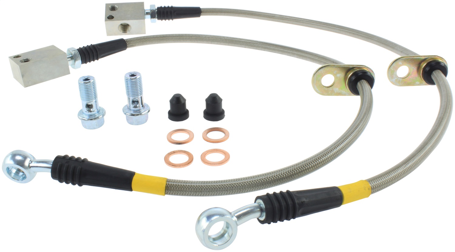 StopTech 950.40017 - 07-08 Honda Fit Stainless Steel Brake Lines