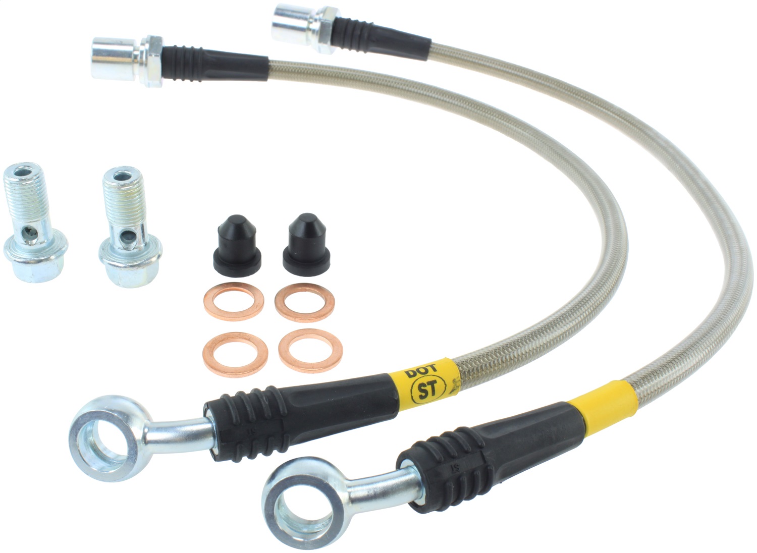 StopTech 950.44502 - 95-06 Lexus LS Stainless Steel Rear Brake Lines