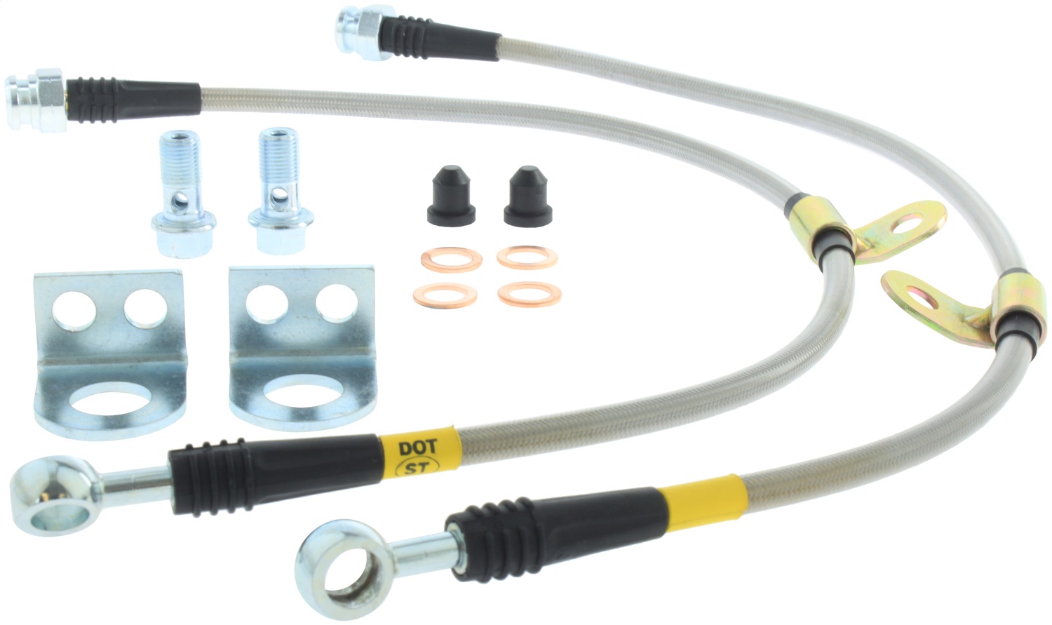 StopTech 950.61015 - 14-15 Ford Fiesta ST Stainless Steel BBK Front Brake Lines StopTech 950.61015 - 14-15 Ford Fiesta ST Stainless Steel BBK Front Brake Lines