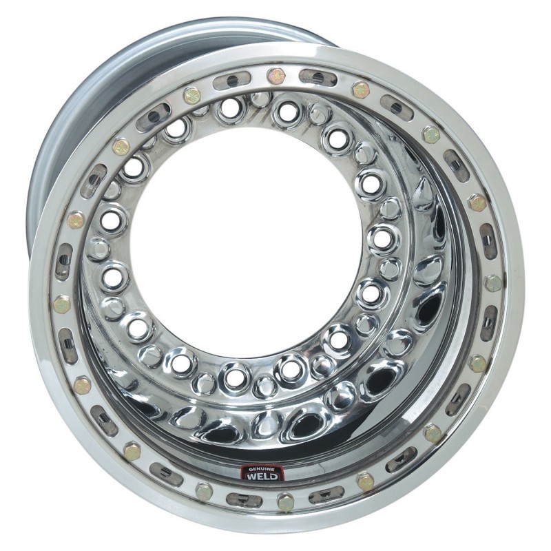 Weld 559-5325M - Wide 5 XL Direct Mount 15x13 / 5x10.25 BP / 5in. BS Polished Assembly - Mod Beadlock Weld 559-5325M - Wide 5 XL Direct Mount 15x13 / 5x10.25 BP / 5in. BS Polished Assembly - Mod Beadlock