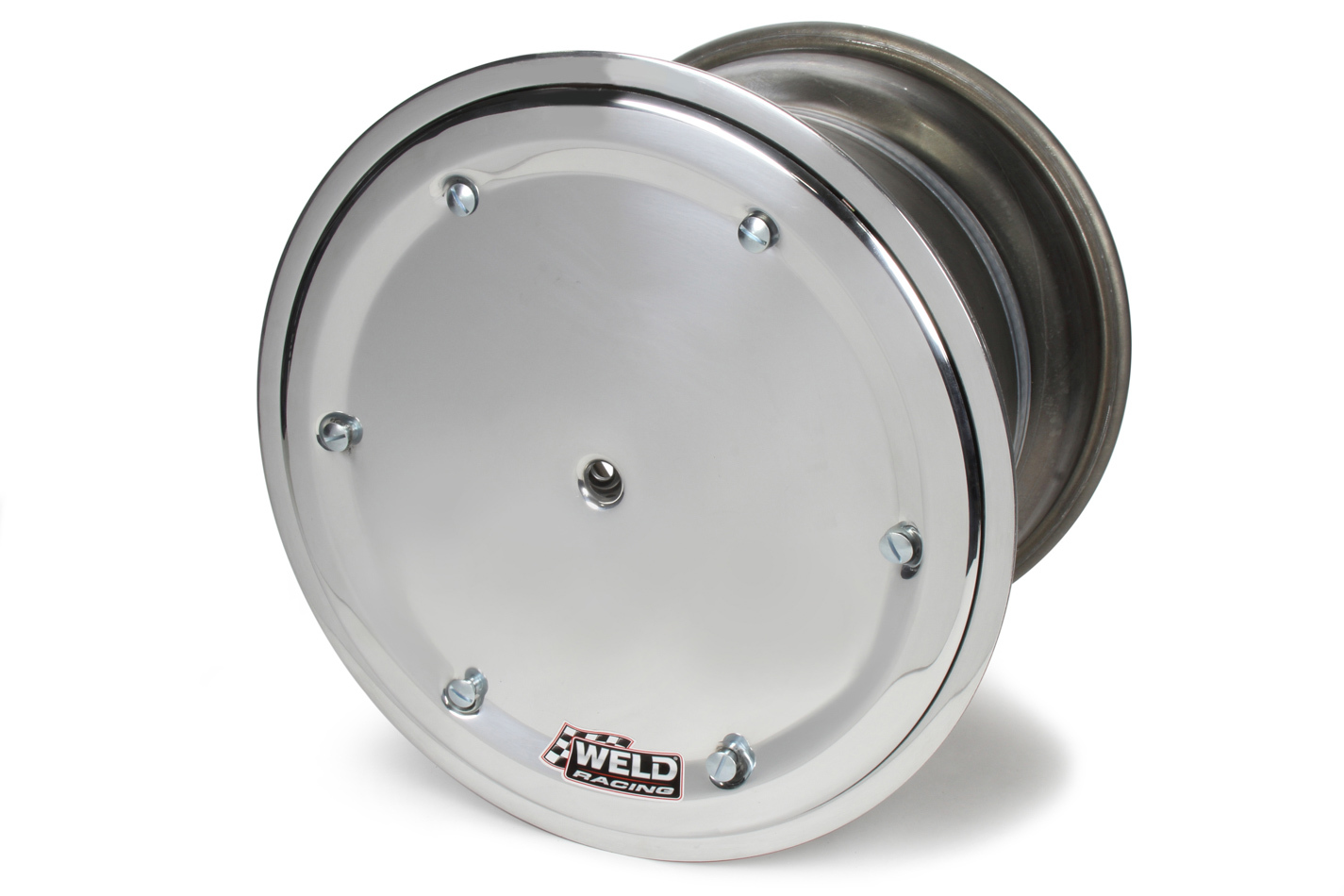 Weld 559-5456-6 - Wide 5 XL Direct Mount 15x14 / 5x10.25 BP / 6in. BS Polished Assembly - Beadlock w/6-Dzus Cover