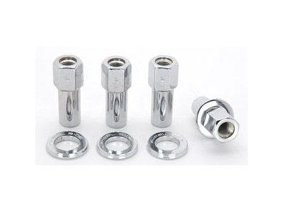 Weld 601-1424 - Open End Lug Nuts w/ Centered Washers 7/16in. RH - 4pk
