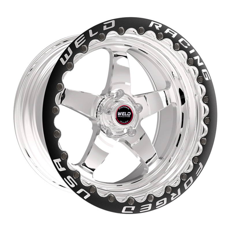 Weld 71MP510W65F - S71 Beadlock Wheels - 15x10.33 RT-S 5X115mm Conical Lugs, 6.5BS - Polished Weld 71MP510W65F - S71 Beadlock Wheels - 15x10.33 RT-S 5X115mm Conical Lugs, 6.5BS - Polished