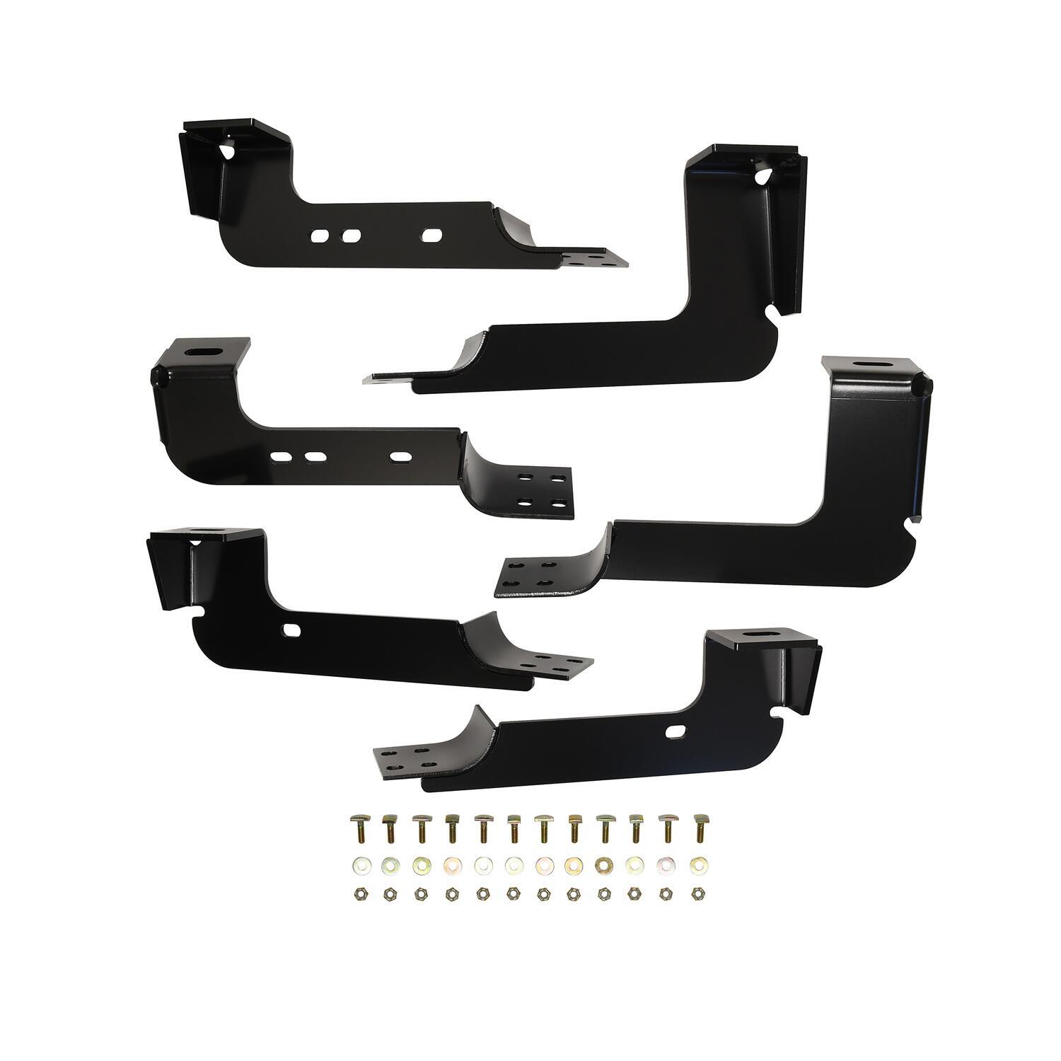 Westin 22-1075 - 2004-2013 Chevy Silverado 1500 Crew Cab Premier Oval Nerf Step Bar Mount Kit - Black