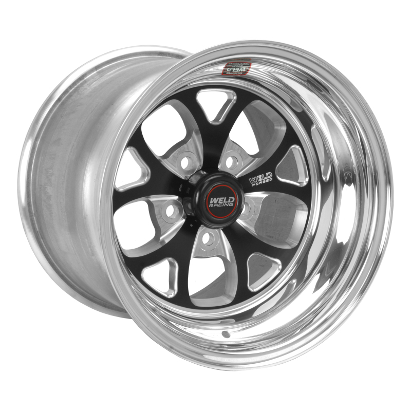 Weld 76LB-514A35A - S76 15x14.33 / 5x4.5 BP / 3.5in. BS Black Wheel (Low Pad) - Non-Beadlock Weld 76LB-514A35A - S76 15x14.33 / 5x4.5 BP / 3.5in. BS Black Wheel (Low Pad) - Non-Beadlock