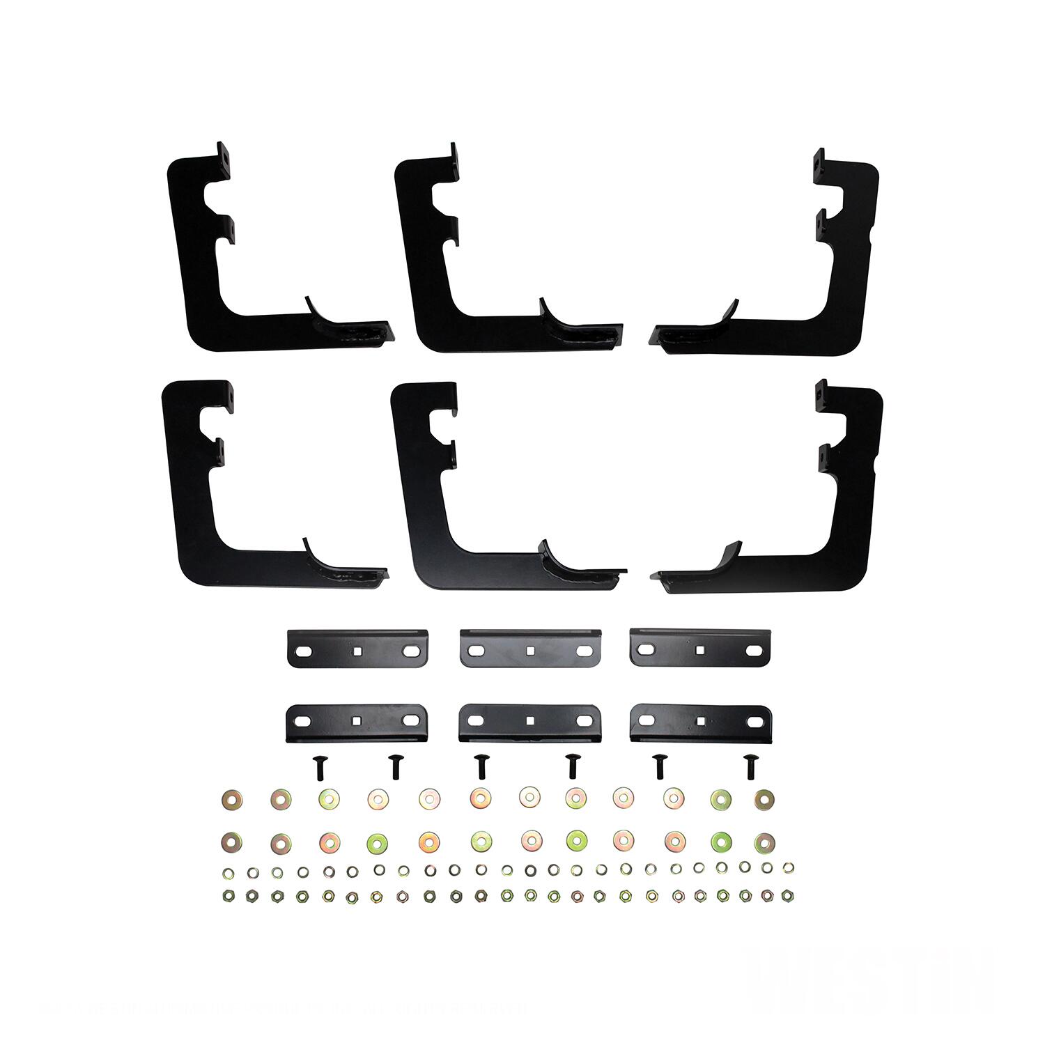 Westin 22-2245 - 19 Ram 1500 Quad/Crew Cab (Ex. Classic) Premier Oval Nerf Step Bar Mount Kit - Black