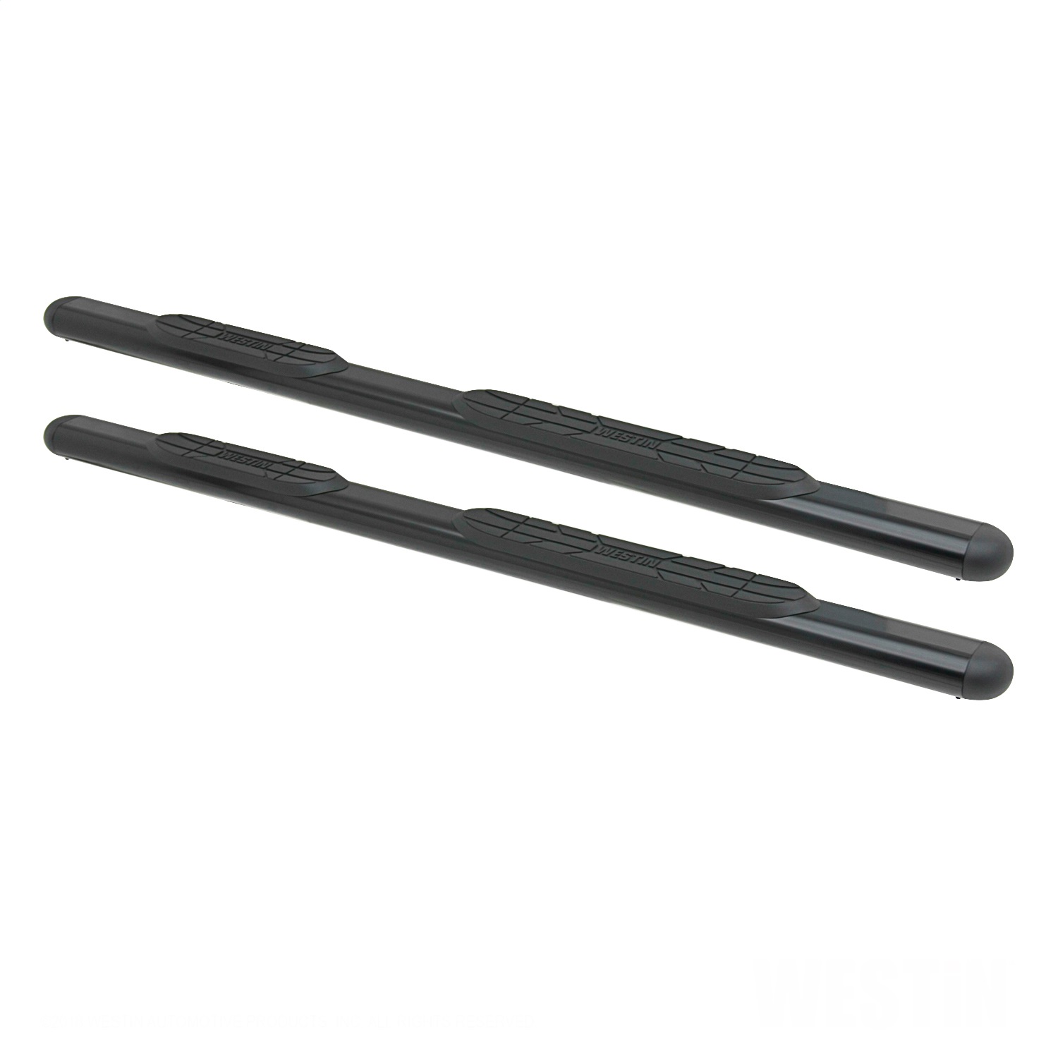Westin 22-5045 - Premier 4 Oval Nerf Step Bars 91 in - Black Westin 22-5045 - Premier 4 Oval Nerf Step Bars 91 in - Black