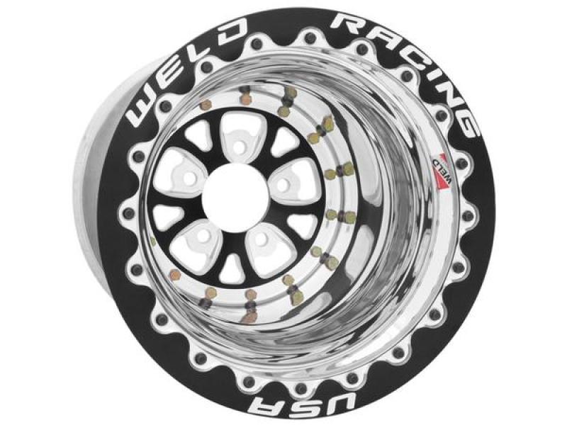 Weld 84P-515280 - V-Series 15x15 / 5x4.75 BP / 5in. BS Polished Wheel - Non-Beadlock Weld 84P-515280 - V-Series 15x15 / 5x4.75 BP / 5in. BS Polished Wheel - Non-Beadlock