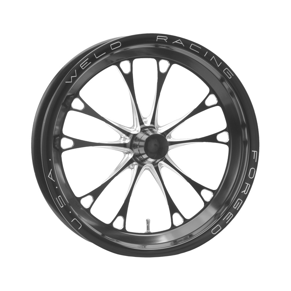 Weld 84B-15000NB - V-Series 1-Piece 15x3.5 / Anglia Spindle MT / 1.75in. BS Black Wheel - Non-Beadlock