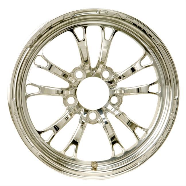 Weld 84P-15204 - V-Series 1-Piece 15x3.5 / 5x4.5 BP / 1.75in. BS Polished Wheel - Non-Beadlock