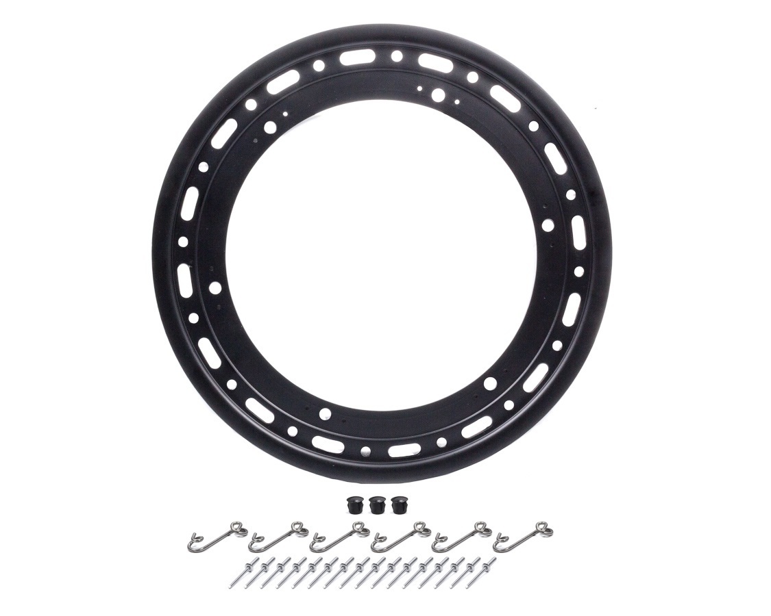 Weld P650B-5314-6 - Oval Beadlock Ring 15in. (16-Hole) - Black w/6-Dzus (No Cover) Weld P650B-5314-6 - Oval Beadlock Ring 15in. (16-Hole) - Black w/6-Dzus (No Cover)