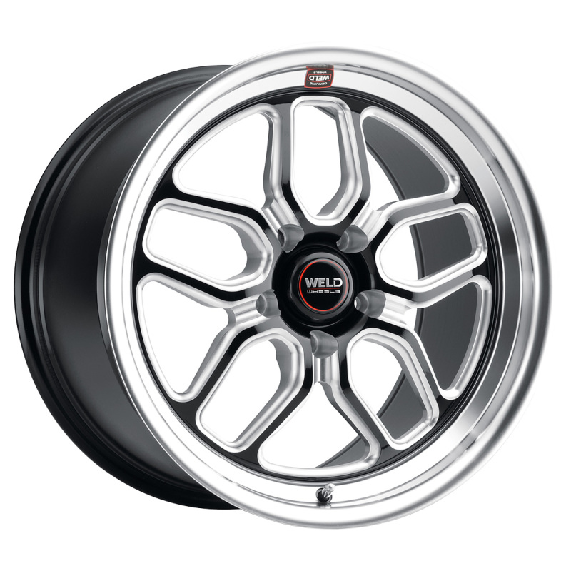 Weld S10780562P64 - S107 18X10.5 Laguna 5X120.65 ET64 BS8.25 Gloss Black MIL Dia 70.3