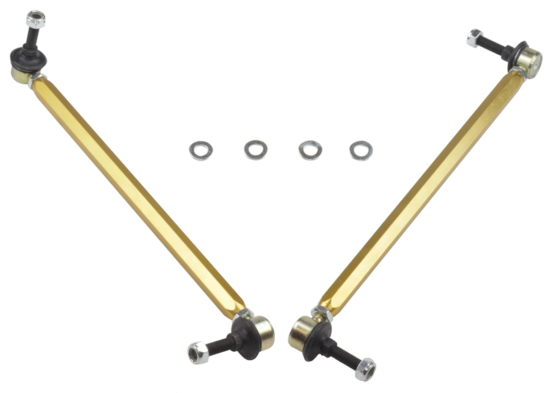 Whiteline KLC178 - 10+ Chevy Camaro FR Coupe Front Sway Bar - Link Assy H/D Adj Steel Ball (360mm C to C)