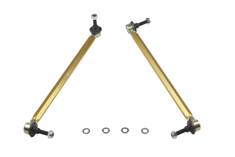 Whiteline KLC177 - 10+ Chevy Camaro FR Coupe Front Sway Bar - Link Assy H/D Adj Steel Ball (380mm C to C)