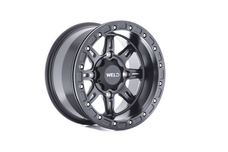 Weld U511B8042400 - UTV RF Series Cheyenne U511 15x8 Cheyenne Beadlock 4x136 4BS Satin BLK MIL