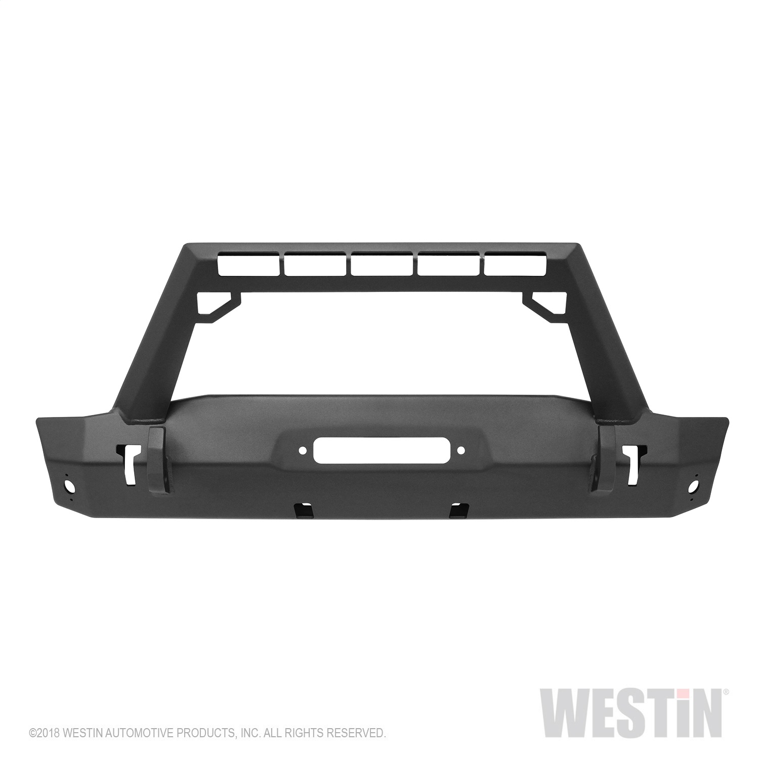 Westin 59-80025 - WJ2 Stubby Front Bumper w/LED Light Bar Mount Westin 59-80025 - WJ2 Stubby Front Bumper w/LED Light Bar Mount