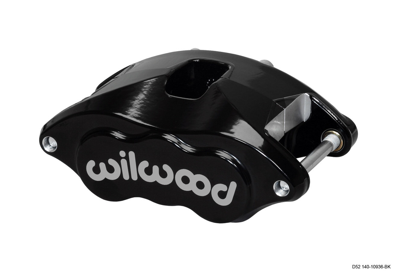 Wilwood 120-10936-BK - Caliper-D52-Black Pwdr 2.00/2.00in Pistons 1.28in Disc