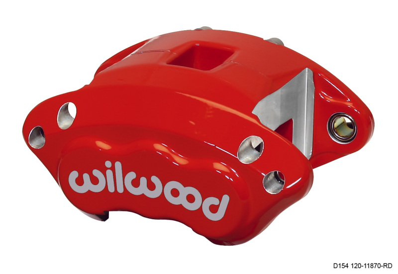 Wilwood 120-11870-RD - Caliper-D154-Red 2.50in Piston 1.04in Disc