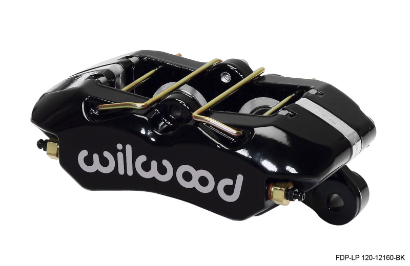 Wilwood 120-12160-BK - Caliper-Dynapro Low-Profile 5.25in Mount - Blk Pwd 1.12in Pistons .81in Disc