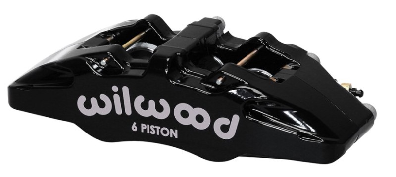 Wilwood 120-13428-RD - Caliper-Forged Dynapro 6 5.25in Mount-Red-R/H 1.62/1.38in/1.38in Pistons .81in Disc