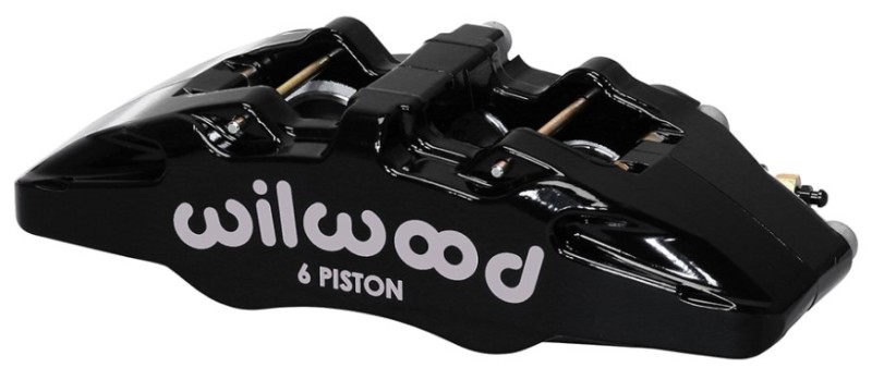 Wilwood 120-13434-BK - Caliper-Forged Dynapro 6 5.25in Mount-R/H 1.62/1.12/1.12in Pistons 0.81in Disc