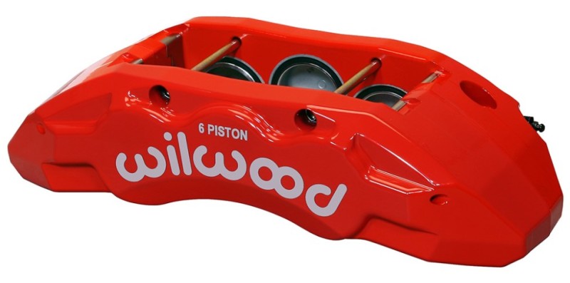 Wilwood 120-13814-RD - Caliper-TX6R- L/H - Red 2.00/1.88/1.88in Pistons 1.50in Disc