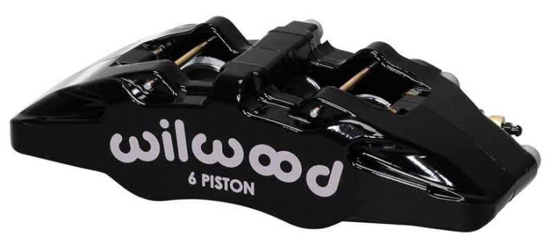 Wilwood 120-13435-BK - Caliper-Forged Dynapro 6 5.25in Mount-L/H 1.62/1.12/1.12in Pistons 0.81in Disc
