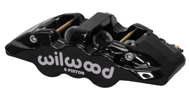 Wilwood 120-13293-BK - Caliper-Aero6-R/H - Black 1.75/1.38/1.38in Pistons 1.25in Disc