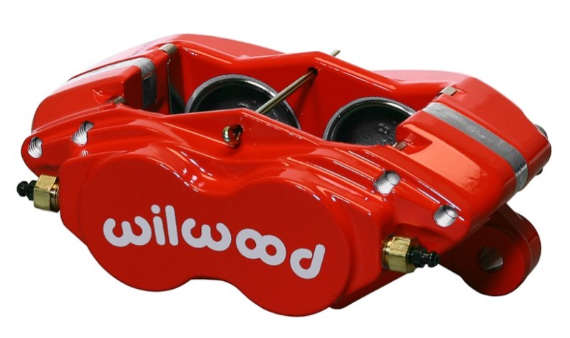 Wilwood 120-13744-RD - Caliper-Forged Dynalite-M-Red 1.75in Pistons .81in Disc
