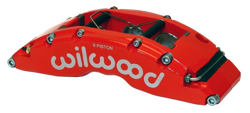 Wilwood 120-14320-FSR - Caliper-TC6R-Red 1.88/1.62/1.62in Pistons 1.38in Disc