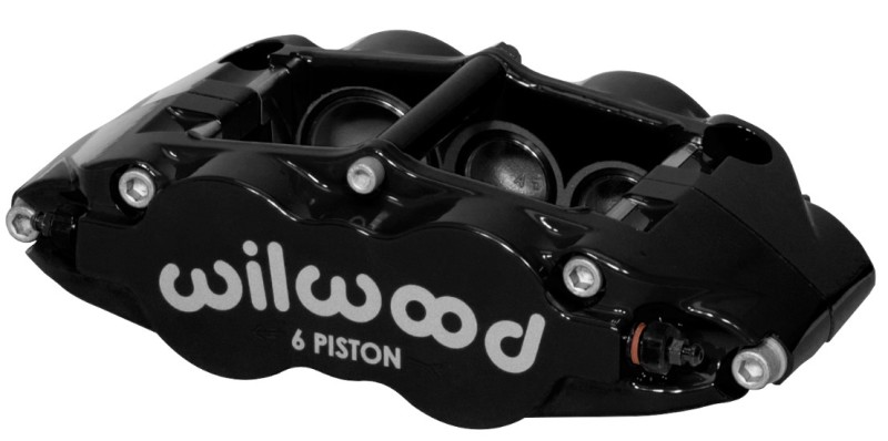 Wilwood 120-14539-BK - Caliper-Forged Narrow Superlite 6R-R/H - Aluminum 1.75/1.25in/1.25in Pistons - 1.10in Rotor