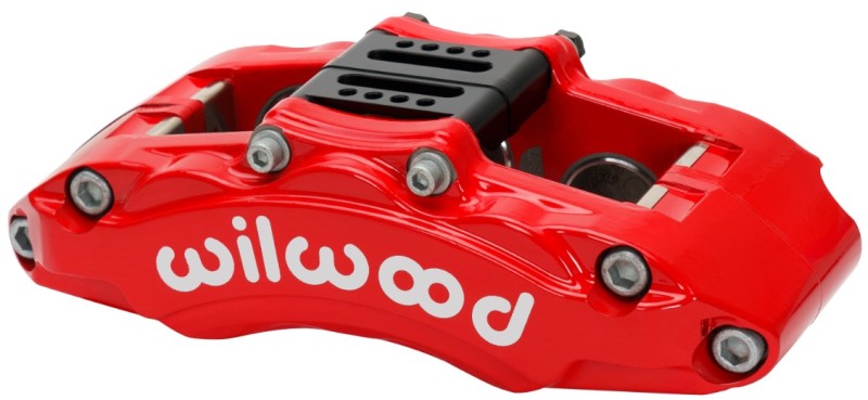 Wilwood 120-14851-RD - Caliper - AT6 Lug Mount Red 1.75in/1.38in/1.38in Piston .75in Rotor - Left Side