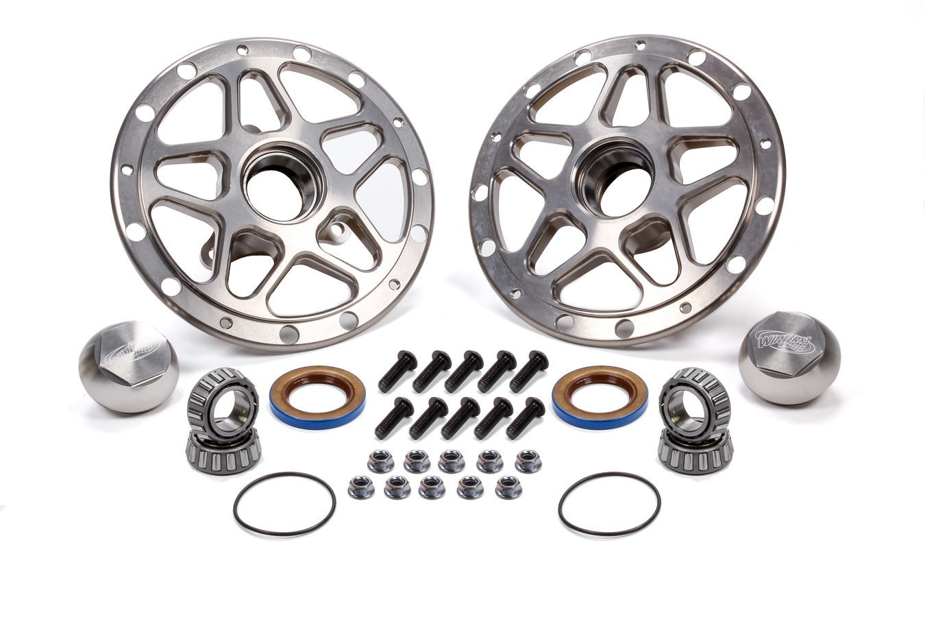 Winters 3980C - Forged Alum Direct Mount Front Hub Kit Silver