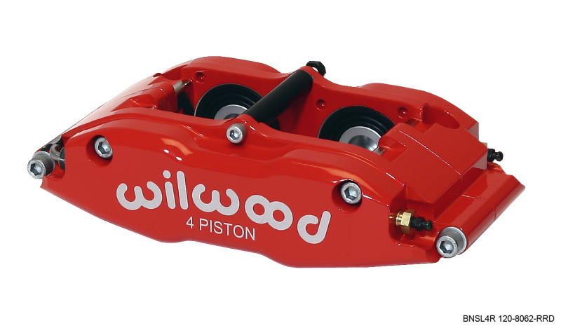 Wilwood 120-8062-RRD - Caliper-BNSL4R-Red 1.25in Pistons 1.10in Disc Wilwood 120-8062-RRD - Caliper-BNSL4R-Red 1.25in Pistons 1.10in Disc