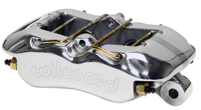 Wilwood 120-16190-P - Caliper-Forged Dynapro 4 5.25in Mount-Polish-Universal 1.38/1.38in Pistons .81in Disc