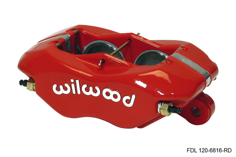 Wilwood 120-6816-RD - Caliper-Forged Dynalite-Red 1.75in Pistons .81in Disc