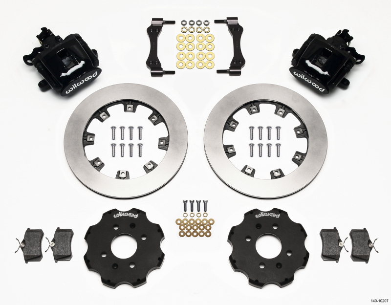 Wilwood 140-10207 - Combination Parking Brake Rear Kit 12.19in Civic / Integra Disc 2.39 Hub Offset
