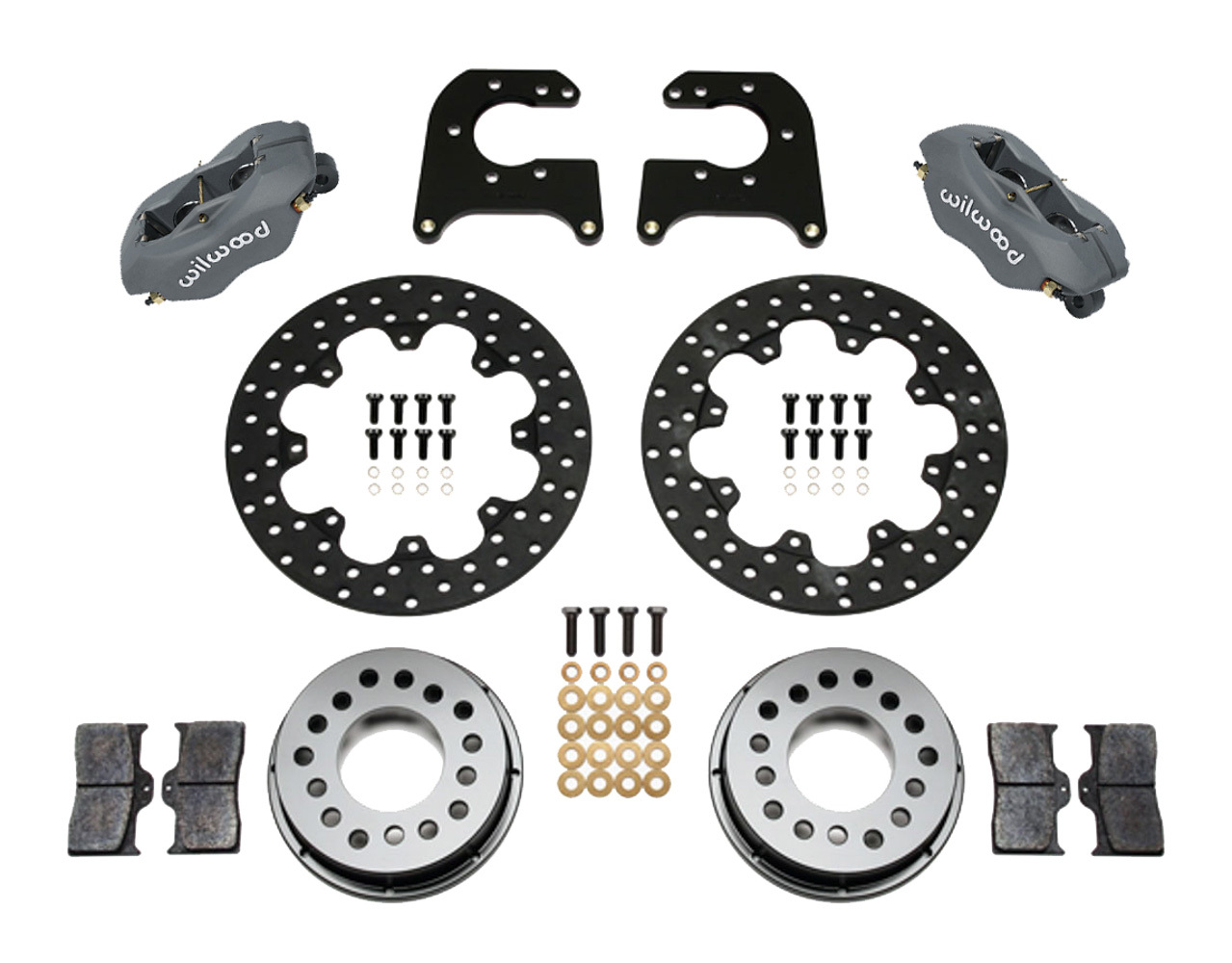 Wilwood 140-0260-BD - Forged Dynalite Rear Drag Kit Drilled Rotor Mopar-Dana 2.36in Offset Wilwood 140-0260-BD - Forged Dynalite Rear Drag Kit Drilled Rotor Mopar-Dana 2.36in Offset